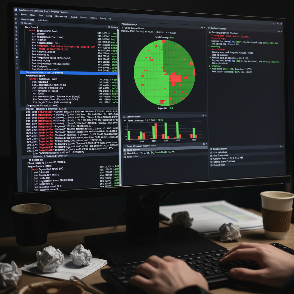 Command line interface showing API fuzzing tool output with vulnerability scan results